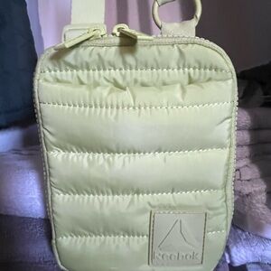 Reebok Pale Yellow Quilted Shoulder Bag